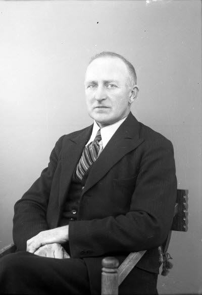 Porträtt av en herre.