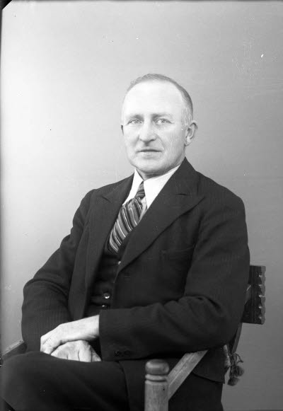 Porträtt av en herre.