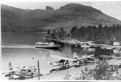 Langas båt- och flyghamn, Stora Sjöfallet.