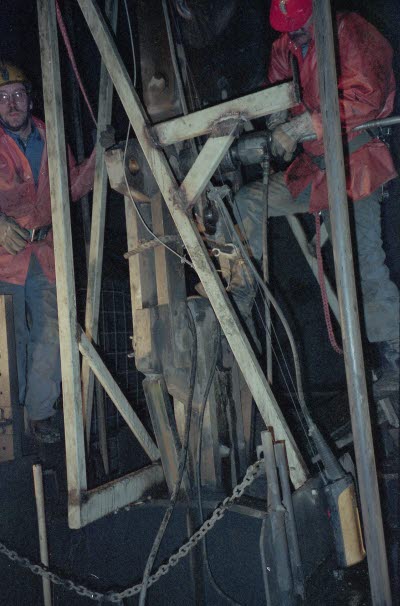 Linbyte i Vitåfors östrabergschakt.