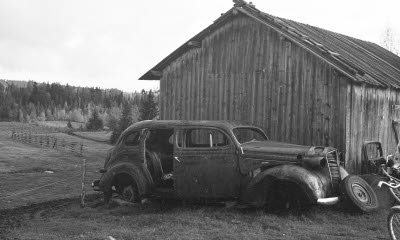 Gammal bil. Gammal Taxi. Veteranbil.