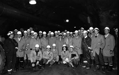 Malmberget. Presidio möte för gruvmästare från hela världen.