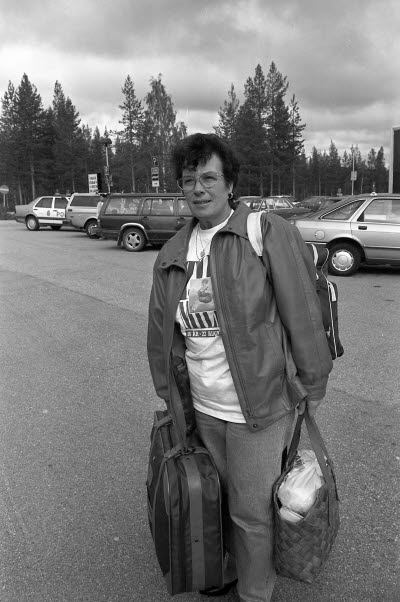 Resenär. Tjej Milen.