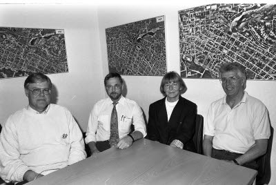 Personalen på inköpsavdelningen 1992.