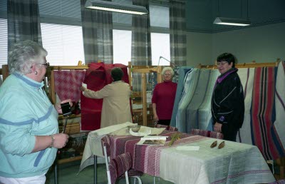 Hela Sverige Väver; Öppet hus i vävsalen 1994.