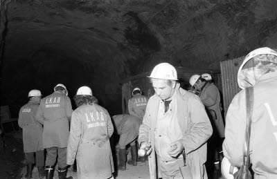 Malmberget. Presidio möte för gruvmästare från hela världen.