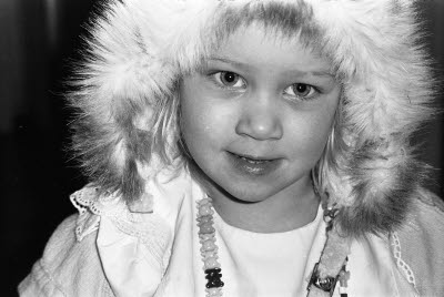 Folkets hus Malmberget Nordan. Barnfesten 1993-01-16.