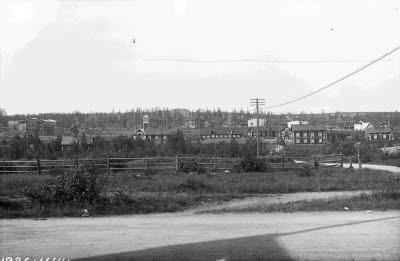 Bl. a. Hermelin, Johannes, Johannesskolan, SJ kåkar, brandstation.