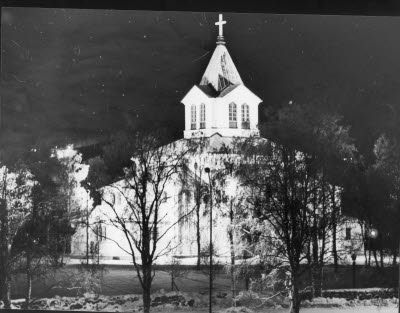 Gällivare Kyrka, Lasarettsgatan, Gällivare. Kyrkan uppfördes 1878 - 1882 och ersatte efter invigningen 1882 en äldre kyrka.