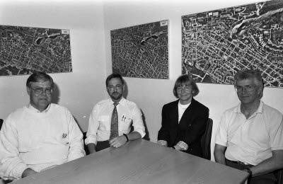 Personalen på inköpsavdelningen 1992.