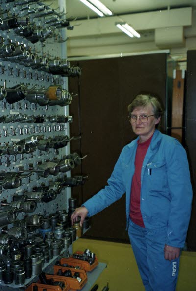 Mekaniskaverkstan. Maj-Britt Larsson.