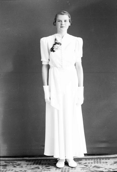 Porträtt av en flicka. Ateljefoto.