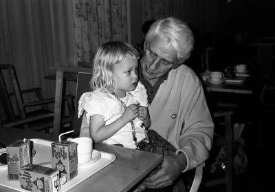 Folkets hus Malmberget Nordan. Barnfesten 1993-01-16.