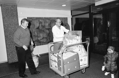 Folkets hus Malmberget Nordan. Barnfesten 1993-01-16.