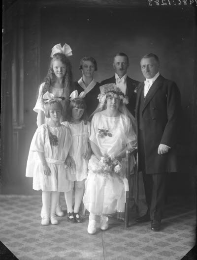 Gruppbild; Bröllopsfoto.