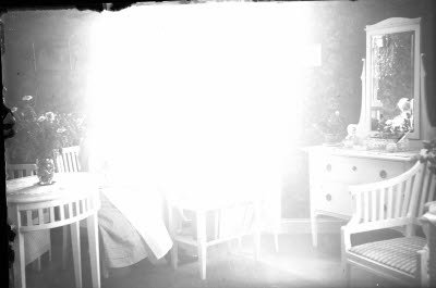 Sjuksköterska. Interiör sköterskerum.