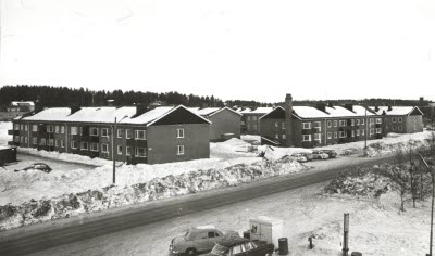Parkgatsleden, Gällivare, med vy mot Klockljungsvägen.