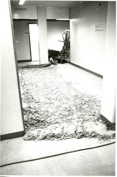 Byggarbetsplats interiör.