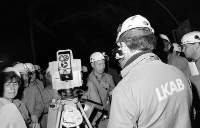 Malmberget. presidio möte för gruvmästare från hela världen.