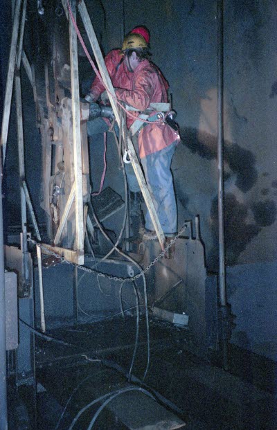 Linbyte i Vitåfors östrabergschakt.