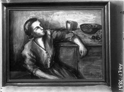 Avfotograferad tavla, konstverk. Konstnär: Florence Atterling.