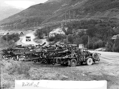 Uppställda borriggar i Vietas.