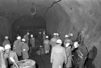 Malmberget. Presidio möte för gruvmästare från hela världen.