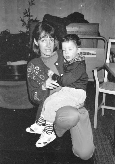 Folkets hus Malmberget Nordan. Barnfesten 1993-01-16.