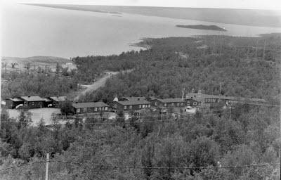 Vy över Ritsem Fjällstation.