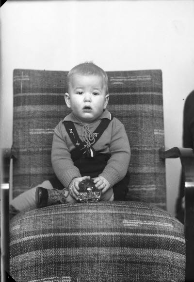 Porträtt av ett barn. 