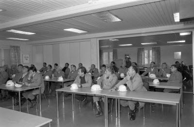 Malmberget. Presidio möte för gruvmästare från hela världen.