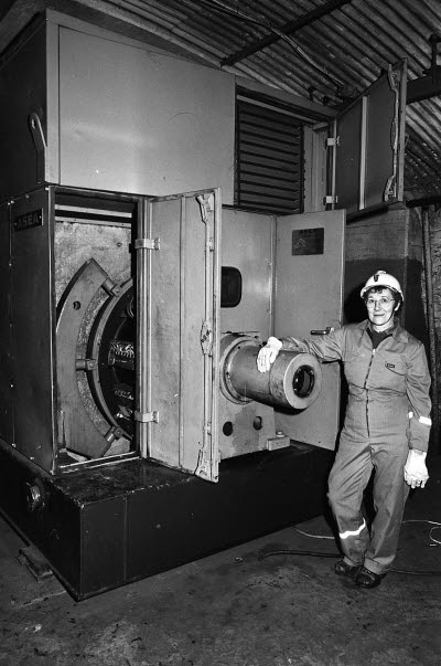 Schaktmotor haveri 1993-01-15. Catrine Smedman.