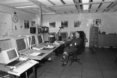 Anrikningsverket. Gamla kontrollrummet.