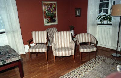 Möbler på Bolagshotellet.