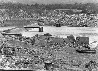 Ritsem- Suorvabygget. Kraftverk; Vattenfall.