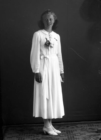 Porträtt av en flicka. Ateljefoto.