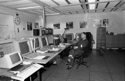 Anrikningsverket. Gamla kontrollrummet.