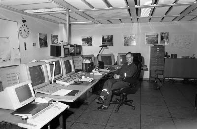 Anrikningsverket. Gamla kontrollrummet.