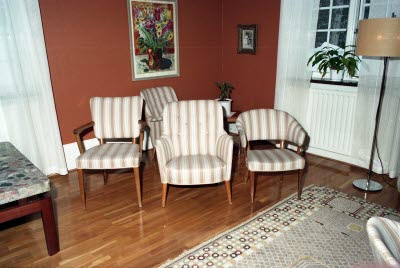 Möbler på Bolagshotellet.