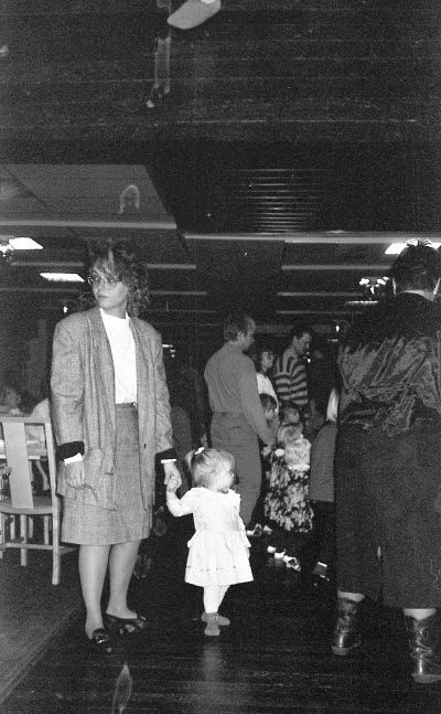 Folkets hus Malmberget Nordan. Barnfesten 1993-01-16.