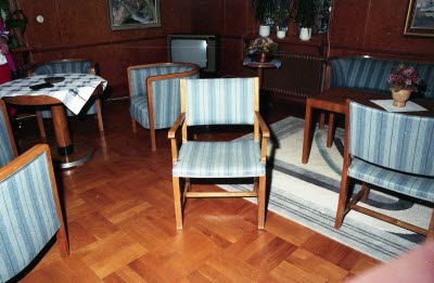 Möbler på Bolagshotellet.
