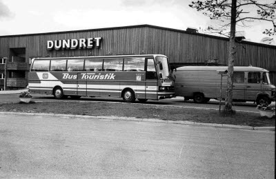 Dundret, Gällivare. Björnfällan. Turistbuss.