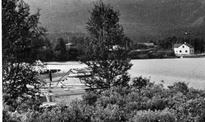 Vassaraträsket, Gällivare. Flygplan. Dundret.