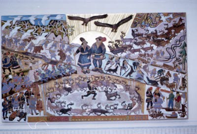 Malmberget; Bolagshotellet. Tavla som finns på väggen.