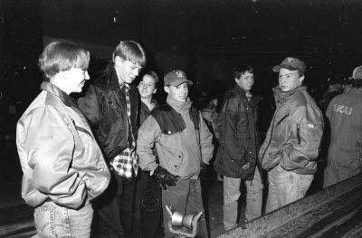 Skolklass på studiebesök.