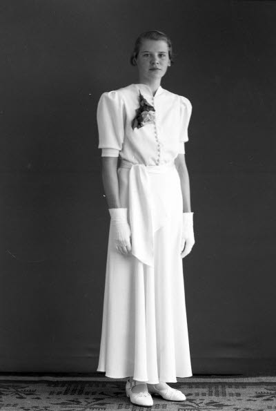 Porträtt av en flicka. Ateljefoto.