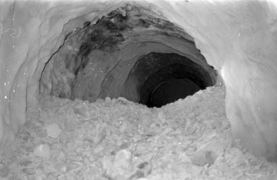 Natten mot den 9 mars 1993. Genomslag i snedbana 600-815 m nivån,730 m.avv.