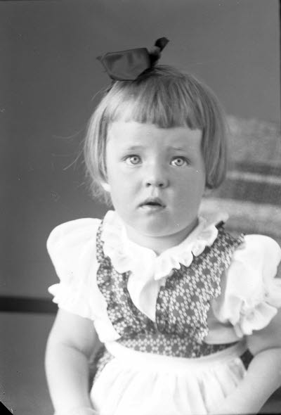 Porträtt av ett barn.