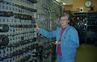 Mekaniskaverkstan. Maj-Britt Larsson.