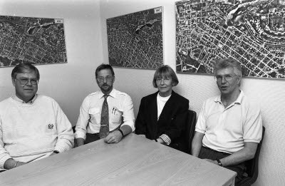 Personalen på inköpsavdelningen 1992.